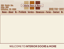 Tablet Screenshot of interiordoorsandmore.com